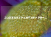 凉山起重机证复审 起重机证多久审核一次
