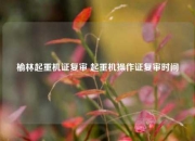 榆林起重机证复审 起重机操作证复审时间