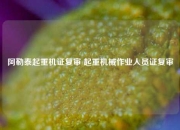阿勒泰起重机证复审 起重机械作业人员证复审