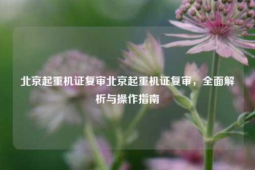 北京起重机证复审北京起重机证复审，全面解析与操作指南