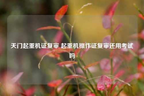 天门起重机证复审 起重机操作证复审还用考试吗
